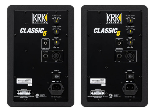 Par De Monitores Campo Cercano Krk Classic 5 Pack Color Negro
