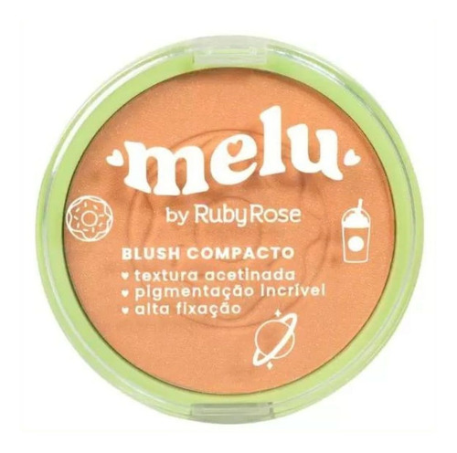 Blush Compacto Melu By Ruby Rose Pumpkin Rr-871/2 10g