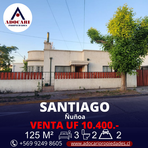 Santiago/ Ñuñoa / Casa 3d 2b 2e
