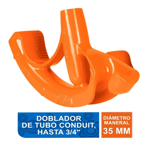 Doblador De Tubo Conduit, Hasta 3/4' Truper 12846