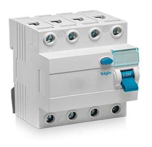 Disjuntor Diferencial Elgin Dr 100a 30ma Tetrapolar 4polo