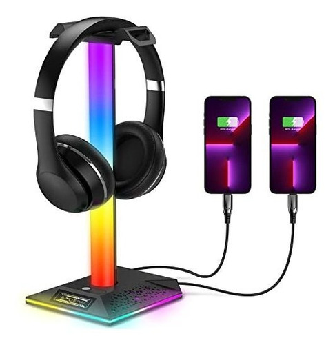 Soporte Para Audifonos Gamer Rgb Para Juegos, Soporte