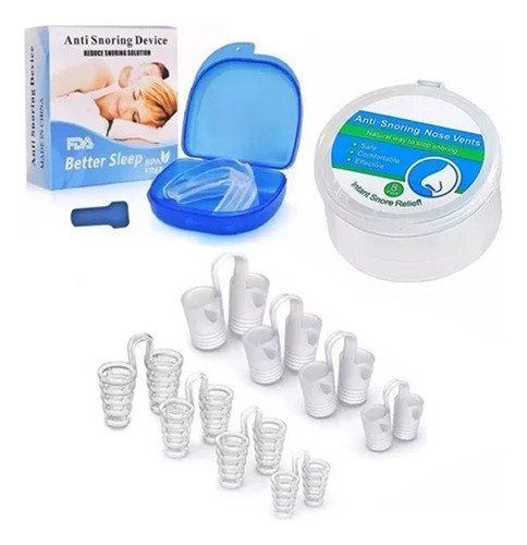 Dilatador Nasal Dispositivo Anti Ronquidos De Silicona 9 Pcs