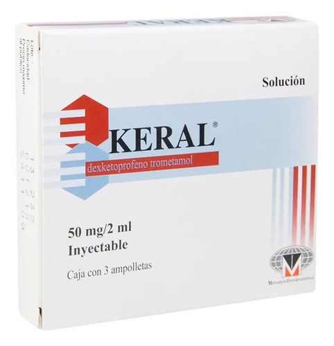 Keral Solución Inyectable 50 Mg/2 Ml, 3 Ampolletas 2 Ml