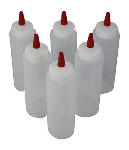 Fácil Squeeze Botellas De Plástico Del Condimento De 8 Onzas
