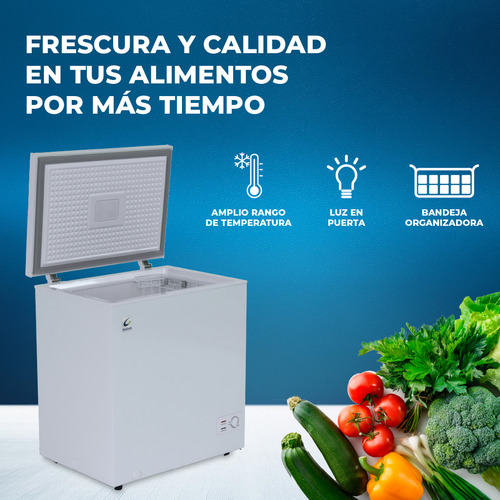 Congelador 7p Blanco Marca Gelum Gc Tc07 Para Casa O Negocio