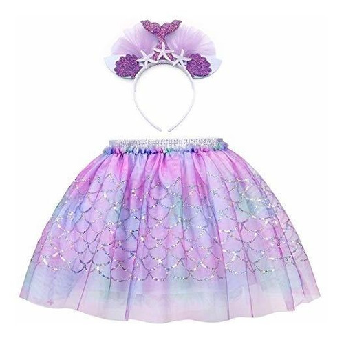 Disfraz Niño - Niña - Amzbarley Girls Princess Mermaid Tutu 