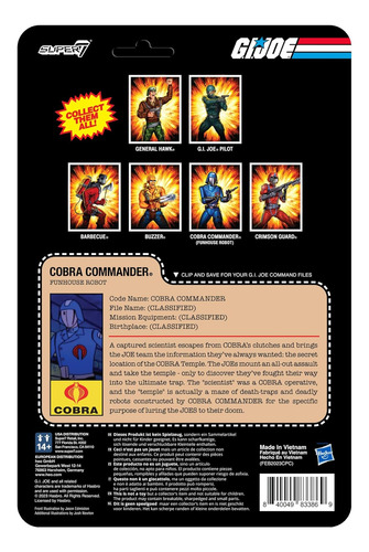 Super7 G.i. Joe Cobra Commander (funhouse Robot) - 3.75 ...