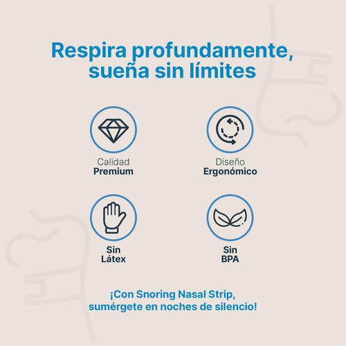 Bandas Nasales Para Dormir 50 Cintas Para Reducir Ronquidos