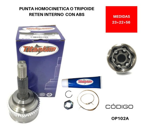 Punta Tripoide Chevrolet Aveo Ls 1.6 L1598 4 - Dohc 16 2007