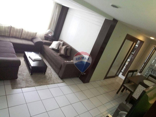Excelente Apartamento Com 3 Dormitórios, Com Closet E Projetados À Venda, 100 M² - Candelária - Natal/rn - Ap0010