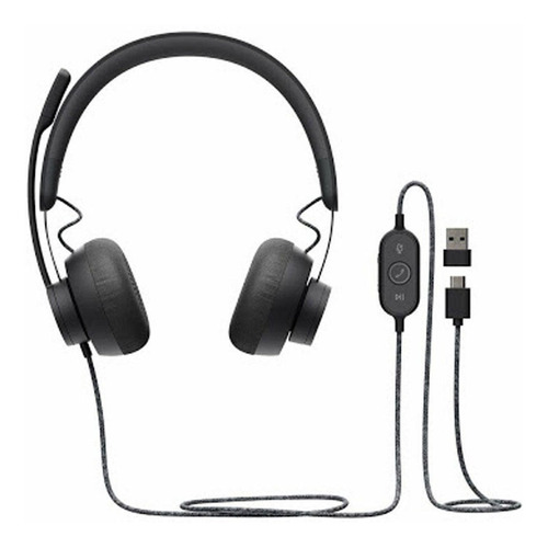 Imagen 1 de 3 de Headset Premiun Audifonos Logitech Zone Wired Usb
