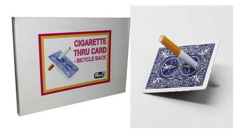 Cigarro Atraviesa Carta Truco Magia Dorso Bicycle Original