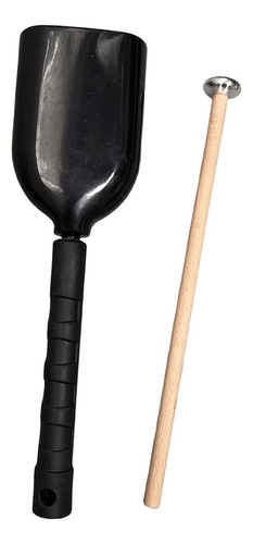 Cencerro Con Mango Con Mazo, Campana Musical, Negro L