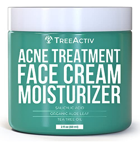 Treeactiv - Crema Hidratante Facial Para Tratamiento Del Acn