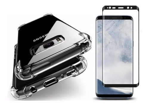 Capinha Capa Anti Queda Para Galaxy S8 Plus + Pelicula 3d