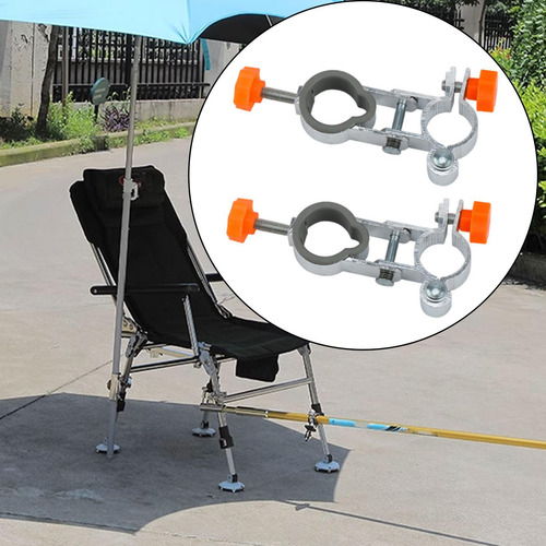 2 Piezas De Soporte Para Sombrilla De Silla De Naranja