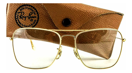 Ray Ban Caravan Fotocromático B&l 1970 Usa 24k. Ver X Favor! Fotocromáticos Oro Gris Clarito La A La Sombra Gris Humo Al Sol Oro Oro (Usado)