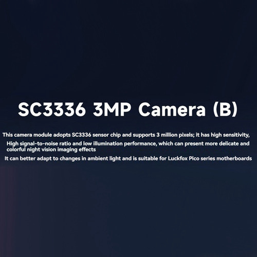 A Módulo De Cámara De 3 Mp Para Cámara Luckfox 98.3° Sc3336