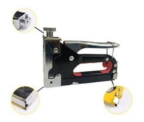 Imagen 2 de 6 de Engrapadora Metalica Para Tapizar Madera Regulable 4-14mm