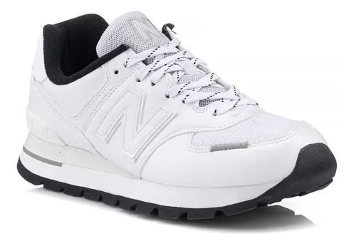 Zapatillas nb hombre blancas sale