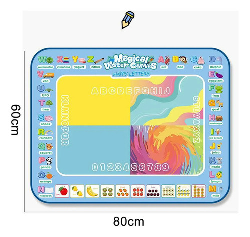 Tapete Mágico Con Diseño De Agua Para Niños, Pi Board