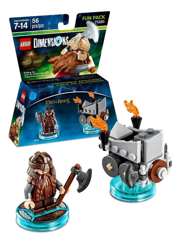 Divertido paquete Lego Dimensions Gimli 71220