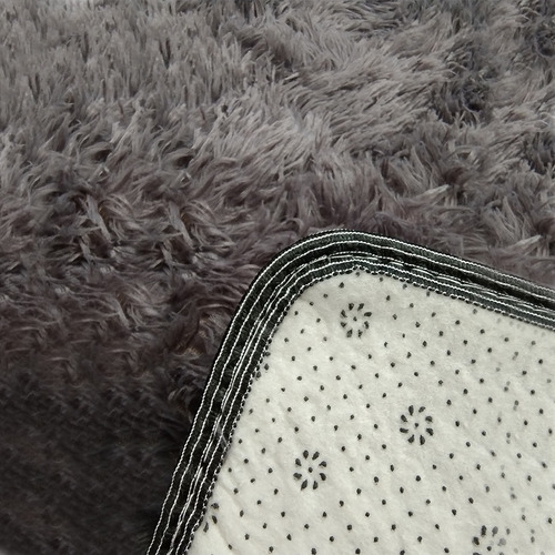 2x1,4 Mts Alfombras Nórdicas Pelo Largo Colores Ancho 1.4 M Color Gris Oscuro Diseño De La Tela Matizado Largo 2 M