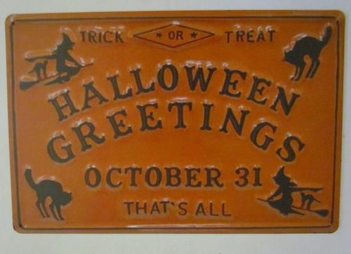 Poster Anuncio Cartel Placa Halloween Decoracion Fiesta Bar