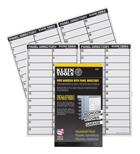 Klein Tools 56255 Wire Markershousehold Panel Electrico Wdir
