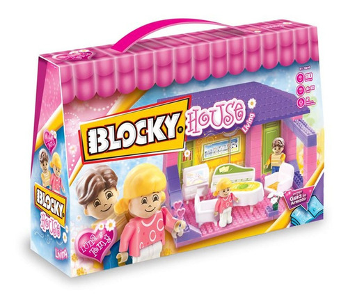 Blocky House Living 80 Pzs Luna Y Tomy Mt3 01-0640 Ttm