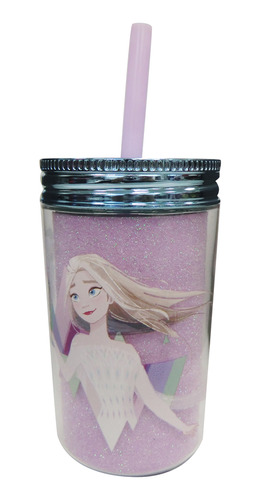 Frasco Infantil Con Sorbito Y Brillantina 370 Ml Frozen Ub