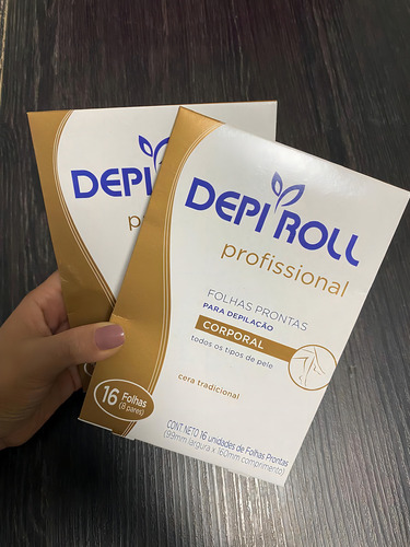 Folha Pronta Depilação Corporal Depi Roll Tradicional Kit 2u