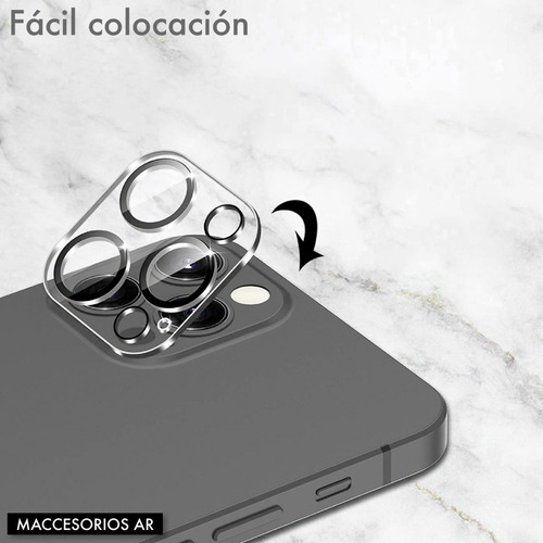 Imagen 5 de 9 de Vidrio Templado Para Cámara Compatible iPhone Varios Modelos