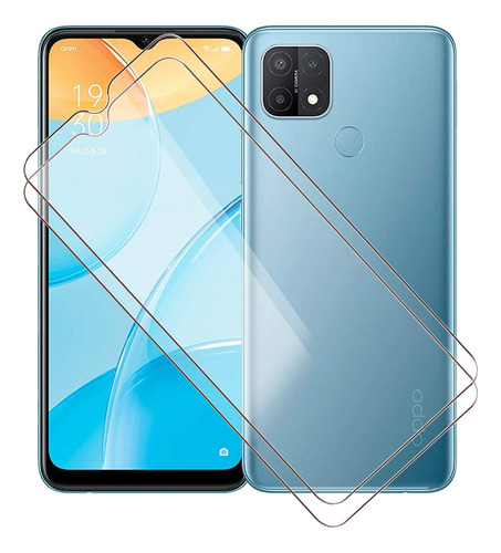 Kjyf - Protector De Pantalla Templado Para Oppo A15, 2 Unida