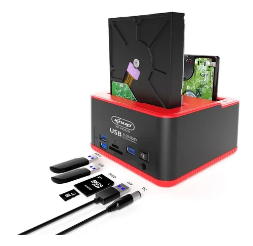 Dock Station Hd Ssd 2.5 E 3.5 3 Porta Usb 2 Leitor Memoria Menor preço em Dock Station Hd Ssd 2.5 E 3.5 3 Porta Usb 2 Leitor Memoria