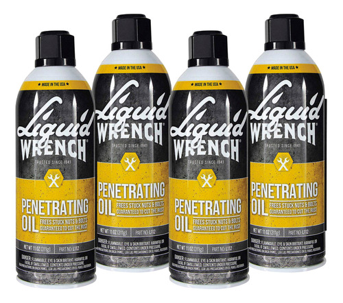 4 Lubricantes Aflojatodo Super Penetrante 311g Liquid Wrench