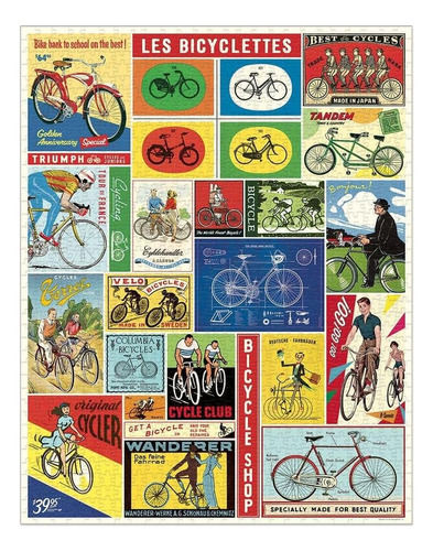 Cavallini Puzzle De 1000 Piezas, Bicicletas