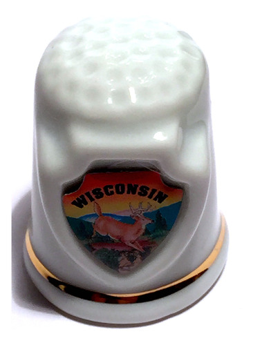 Wisconsin State Souvenir Coleccionable Lpco Dedal