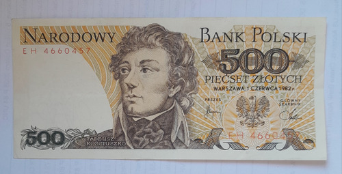 Billete De 500 Zlotys, Polonia, Excelente Estado