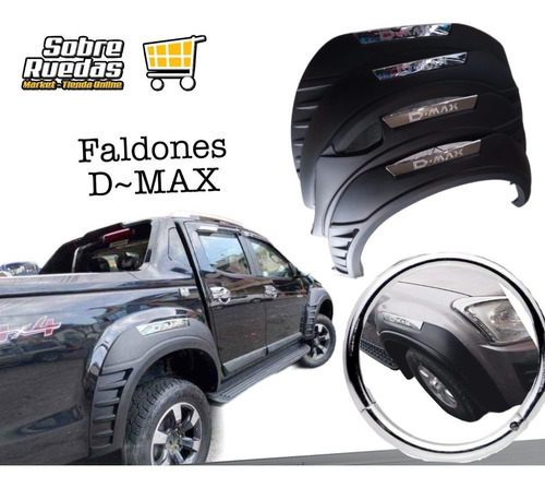 Faldon Para Dmax Original 2014-2023 Sobreruedas