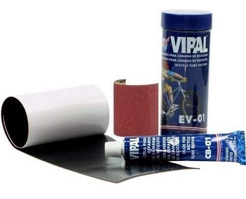 Kit Remendo Vipal Ev-01 Estojo Com Remendo Lixa E Cola