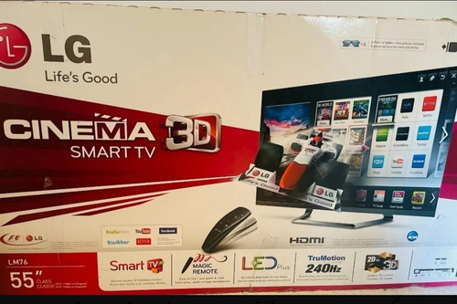 Imagen 3 de 3 de Tv LG Led De 55 Pulgadas Con Roku Full Hd 3 D