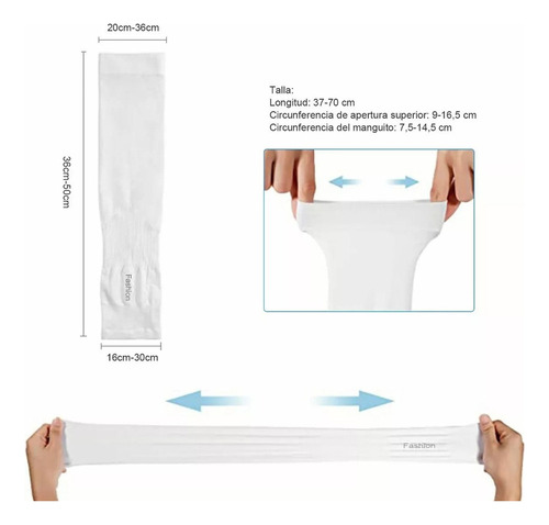 M Mangas Protectoras Para Brazos Protección Solar,4 Pares