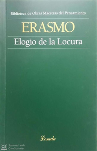 Elogio De La Locura(obras Maestras Del Pensamiento 122)