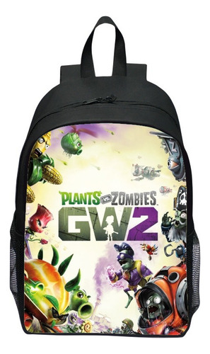 Mochila Escolar Infantil De 16 Pulgadas Plants Vs Zombies Pl