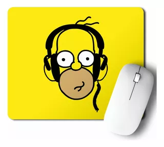 Mouse Pad Homero Headphones (d0396 Boleto.store)