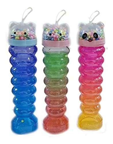 Slime Brilloso Multicolor Masa Gomosa Pack X6