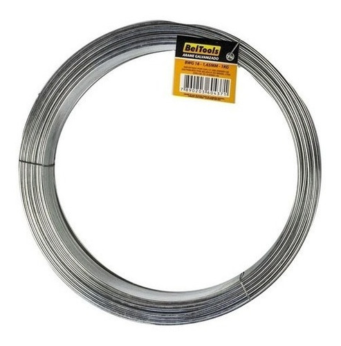 Imagem 3 de 3 de Arame Galvamizado Fio 18 1,24mm 5kg