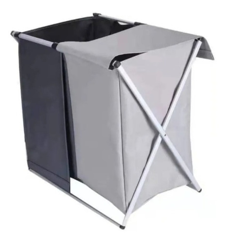 Imagen 2 de 4 de Canasto Doble Para Ropa Canasto Sucia Pegable Ropa Sucia